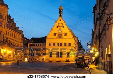 Marktplatz (Market square), Rothenburg ob der Tauber, Romantische Strasse (Romantic Road), Franconia, Bavaria, Germany, Europe View Large Photo Image Picture - Marktplatz (Market square), Rothenburg ob der Tauber, Romantische Strasse (Romantic Road), Franconia, Bavaria, Germany, Europe. Fotosearch