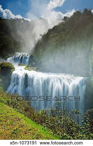 Marmore Falls, Italy View Large Photo Image Stock Image - Marmore Falls, Italy. Fotosearch