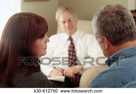 Stock Image - Marriage counselor. Fotosearch