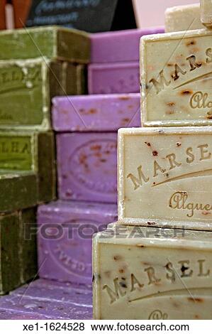 Stock Photo - Marseille soaps.. Fotosearch