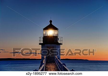 Marshall Point Lighthouse, Port Clyde, Maine, USA View Large Photo Image Stock Photo - Marshall Point Lighthouse, Port Clyde, Maine, USA. Fotosearch