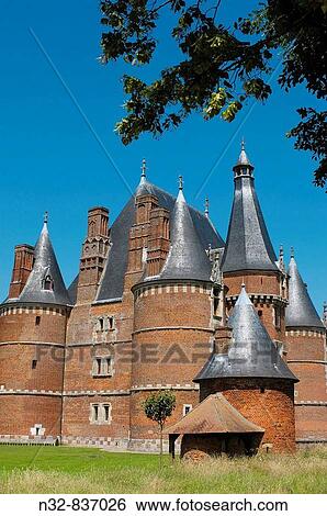 Stock Photograph - Martainville Castle S. XV(Ch? teau de Martainville). Haute_Normandie. Normandy. France. Fotosearch