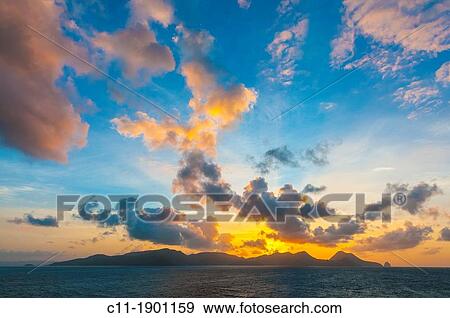 Martinique Island, Fort De France, Cloudy sky at sunset View Large Photo Image Stock Photo - Martinique Island, Fort De France, Cloudy sky at sunset. Fotosearch