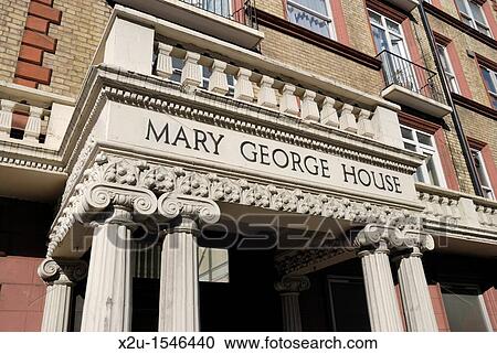 Stock Image - Mary George House in Cromwell Road, London, England. Fotosearch