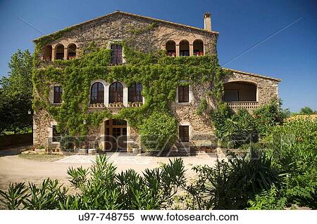 Mas Pla, home of journalist and author Josep Pla, Llofriu, Palafrugell. Emporda, Girona province, Catalonia, Spain View Large Photo Image Stock Photography - Mas Pla, home of journalist and author Josep Pla, Llofriu, Palafrugell. Emporda, Girona province, Catalonia, Spain. Fotosearch
