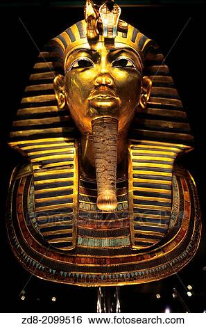 Stock Photograph - mask of Tutankhamon. cairo museum.. Fotosearch