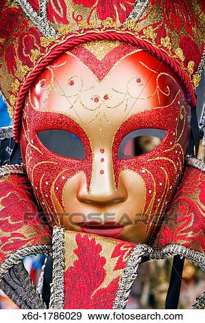Stock Photo - Mask, Venice, Veneto, Italy. Fotosearch
