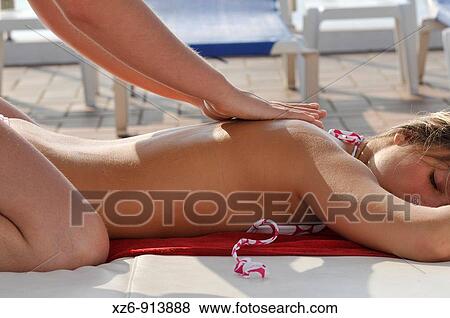 massage in the spa View Large Photo Image Stock Photo - massage in the spa. Fotosearch