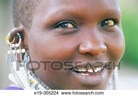 Massai woman. Zanzibar. Tanzania View Large Photo Image Picture - Massai woman. Zanzibar. Tanzania. Fotosearch