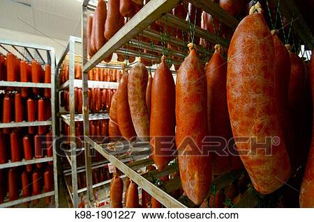 Matas sausages, Maria de la Salut, Es Pla, Spain Baleares Mallorca View Large Photo Image Stock Photo - Matas sausages, Maria de la Salut, Es Pla, Spain Baleares Mallorca. Fotosearch