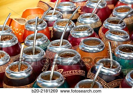 Mate cups. Sunday market. Plaza Dorrego. San Telmo. Buenos Aires. Argentina. View Large Photo Image Stock Photo - Mate cups. Sunday market. Plaza Dorrego. San Telmo. Buenos Aires. Argentina.. Fotosearch