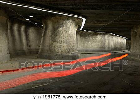 Matena-Tunnel at Night with Streaking Lights, Duisburg, Ruhr Basin, North Rhine-Westphalia, Germany,. View Large Photo Image Stock Photography - Matena-Tunnel at Night with Streaking Lights, Duisburg, Ruhr Basin, North Rhine-Westphalia, Germany,.. Fotosearch