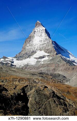 Matterhorn mountain viewed from Zermatt, Switzerland View Large Photo Image Stock Image - Matterhorn mountain viewed from Zermatt, Switzerland. Fotosearch