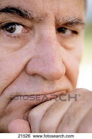 Mature man's face View Large Photo Image Stock Photograph - Mature man's face. Fotosearch