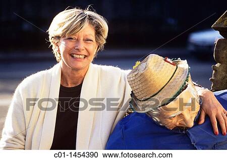 Mature woman portrait and carnival dummy, Black Forest, Baden-W? rttemberg, Germany View Large Photo Image Stock Image - Mature woman portrait and carnival dummy, Black Forest, Baden-W? rttemberg, Germany. Fotosearch