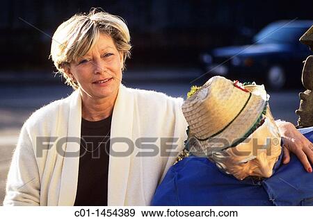 Mature woman portrait and carnival dummy, Black Forest, Baden-W? rttemberg, Germany View Large Photo Image Stock Photo - Mature woman portrait and carnival dummy, Black Forest, Baden-W? rttemberg, Germany. Fotosearch