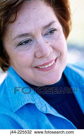 Mature woman smiling View Large Photo Image Stock Image - Mature woman smiling. Fotosearch
