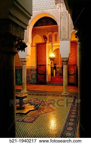 Stock Photo - Mausoleum of Moulay Isma? l, Meknes, Morocco. Fotosearch