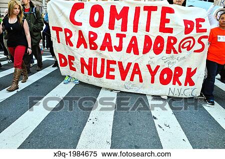 May Day 2013, International Worker Day, New York City, Union Square vicinity, lower Manhattan, USA. View Large Photo Image Stock Photography - May Day 2013, International Worker Day, New York City, Union Square vicinity, lower Manhattan, USA.. Fotosearch