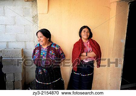 Maya Indigenous women in traditional clothing in Nahuala, Solola, Guatemala. View Large Photo Image Stock Image - Maya Indigenous women in traditional clothing in Nahuala, Solola, Guatemala.. Fotosearch
