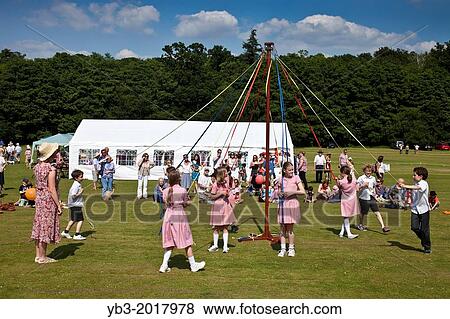 Maypole Dancing, Withyham Village Fete, Fairwarp, Sussex, England. View Large Photo Image Stock Photo - Maypole Dancing, Withyham Village Fete, Fairwarp, Sussex, England.. Fotosearch