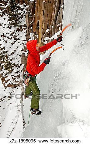 McLean Worsham ice climbing Palisade Falls which is rated WI-4 and located in Hyalite Canyon in the Gallatin Mountains near the city of Bozeman in southern Montana View Large Photo Image Stock Photography - McLean Worsham ice climbing Palisade Falls which is rated WI-4 and located in Hyalite Canyon in the Gallatin Mountains near the city of Bozeman in southern Montana. Fotosearch