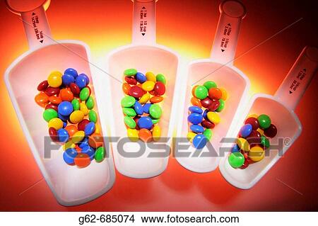 Measuring Spoons with Chocolate Lollies View Large Photo Image Picture - Measuring Spoons with Chocolate Lollies. Fotosearch