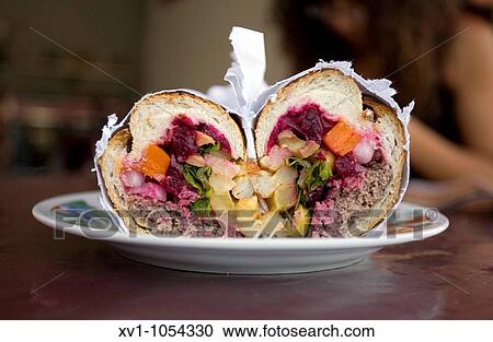 meat sandwich with fries, Moroccan snack, kefta View Large Photo Image Stock Image - meat sandwich with fries, Moroccan snack, kefta. Fotosearch
