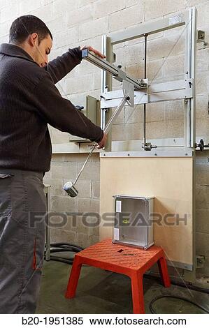 Mechanical impact test, Low voltage electric Laboratory, Certification of electrical equipment, Technological Services to Industry. Tecnalia Research & innovation, Bizkaia, Basque Country, Spain. View Large Photo Image Stock Photography - Mechanical impact test, Low voltage electric Laboratory, Certification of electrical equipment, Technological Services to Industry. Tecnalia Research & innovation, Bizkaia, Basque Country, Spain.. Fotosearch