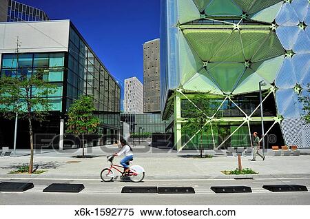 Media-TIC building (architect: Enric Ruiz-Geli), 22@ district, Barcelona, Catalonia, Spain. View Large Photo Image Stock Photography - Media-TIC building (architect: Enric Ruiz-Geli), 22@ district, Barcelona, Catalonia, Spain.. Fotosearch