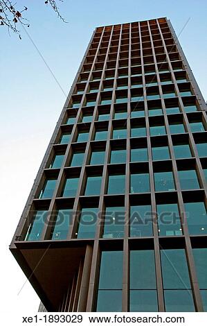 Stock Photo - Mediapro Building, 2008, Arch Carles Ferrater, 22 @, Barcelona, Catalonia, Spain. Fotosearch