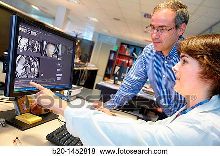 Stock Photo - Medical images such as MRI processing techniques, Segmentation, Analysis and Diagnosis, Internet of Things lab, Tecnalia Research & Innovation, Zamudio, Bizkaia, Euskadi, Spain. Fotosearch