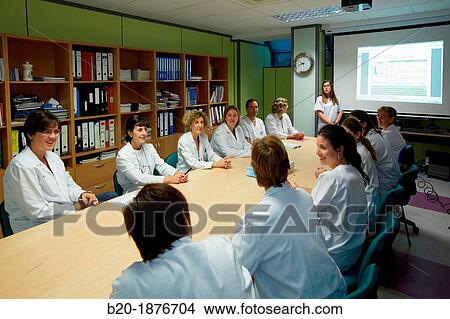Medical meeting, clinical session, Meeting room, Hospital Donostia, San Sebastian, Gipuzkoa, Basque Country, Spain View Large Photo Image Picture - Medical meeting, clinical session, Meeting room, Hospital Donostia, San Sebastian, Gipuzkoa, Basque Country, Spain. Fotosearch