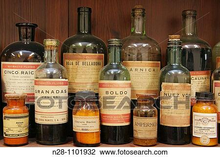 Medicine bottles in the old pharmacy of the Hospital Noble de MBlaga. Andalusia, Spain View Large Photo Image Stock Image - Medicine bottles in the old pharmacy of the Hospital Noble de MBlaga. Andalusia, Spain. Fotosearch