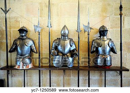 medieval armour, royal artillery school museum, segovia, spain View Large Photo Image Stock Photo - medieval armour, royal artillery school museum, segovia, spain. Fotosearch