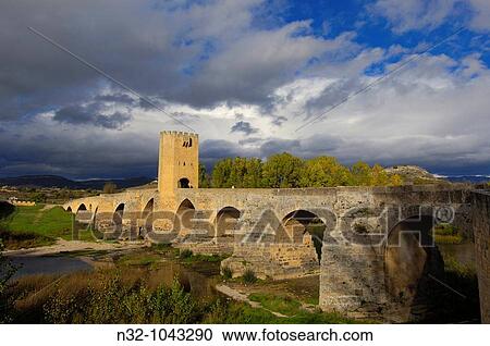 Medieval bridge over Ebro river, Frias. Burgos province, Castilla-Leon, Spain View Large Photo Image Stock Image - Medieval bridge over Ebro river, Frias. Burgos province, Castilla-Leon, Spain. Fotosearch