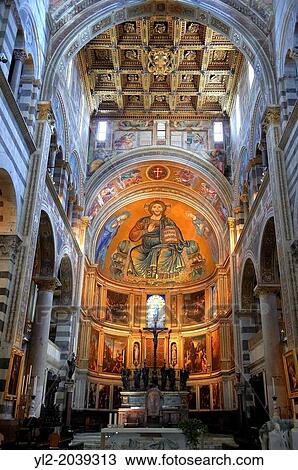 Medieval Byzantine style mosaics of Christ in the interior of the Duomo, Pisa, Italy. View Large Photo Image Stock Image - Medieval Byzantine style mosaics of Christ in the interior of the Duomo, Pisa, Italy.. Fotosearch