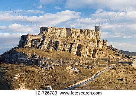 Medieval castle, Atienza. Guadalajara province, Castilla-La Mancha, Spain View Large Photo Image Stock Photo - Medieval castle, Atienza. Guadalajara province, Castilla-La Mancha, Spain. Fotosearch