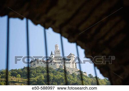 Medieval Gate with Marksburg Castle towering overhead-15th century and considered the best preserved Rhine castle. Braubach, Rhine River, Western Germany View Large Photo Image Stock Photo - Medieval Gate with Marksburg Castle towering overhead-15th century and considered the best preserved Rhine castle. Braubach, Rhine River, Western Germany. Fotosearch