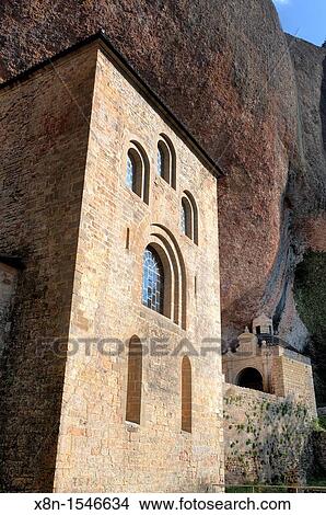 Medieval monastery San Juan de la Pena, Province Huesca, Aragon, Spain View Large Photo Image Picture - Medieval monastery San Juan de la Pena, Province Huesca, Aragon, Spain. Fotosearch