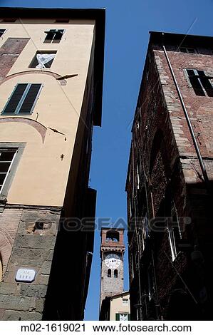 Medieval tower in the downtown of Lucca, Tuscany, Italy View Large Photo Image Stock Image - Medieval tower in the downtown of Lucca, Tuscany, Italy. Fotosearch