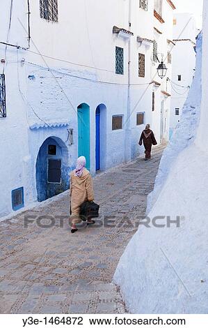 Medina, Chefchaouen, Morocco View Large Photo Image Stock Image - Medina, Chefchaouen, Morocco. Fotosearch