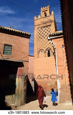 Stock Image - medina of Marrakech, Atlas, Morocco, North Africa. Fotosearch