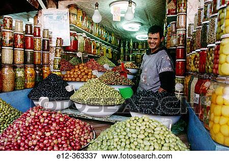 Medina olive seller. Marrakech. Morocco. View Large Photo Image Stock Photo - Medina olive seller. Marrakech. Morocco.. Fotosearch