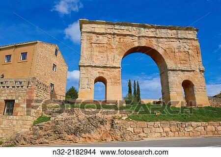 Medinaceli, Roman arch, Soria province, Castilla Leon, Spain. View Large Photo Image Picture - Medinaceli, Roman arch, Soria province, Castilla Leon, Spain.. Fotosearch