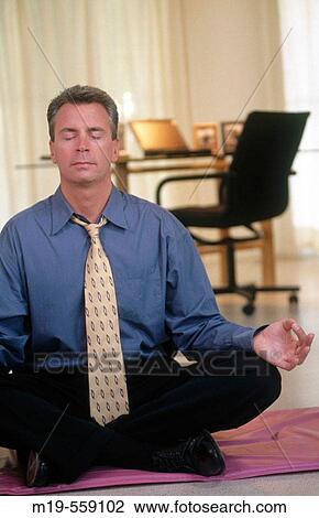 meditating businessman View Large Photo Image Stock Image - meditating businessman. Fotosearch