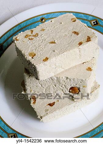 Mediterranean Cuisine Fresh Halvas View Large Photo Image Stock Photograph - Mediterranean Cuisine Fresh Halvas. Fotosearch