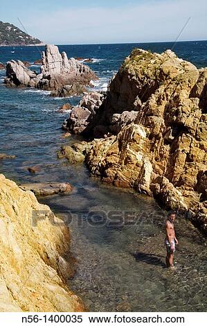 Stock Photography - Mediterranean Sea, Girona province, Catalonia, Spain. Fotosearch