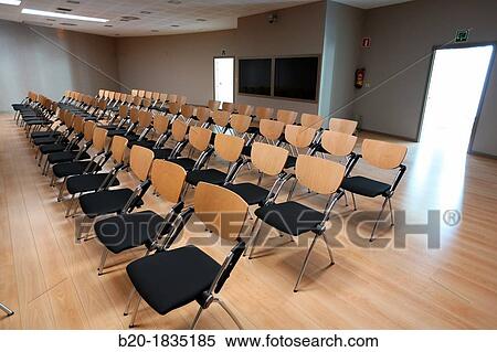Stock Photography - Meeting room, Conference room, Congress, Palacio Europa, Vitoria Gasteiz, Araba, Basque Country, Spain. Fotosearch
