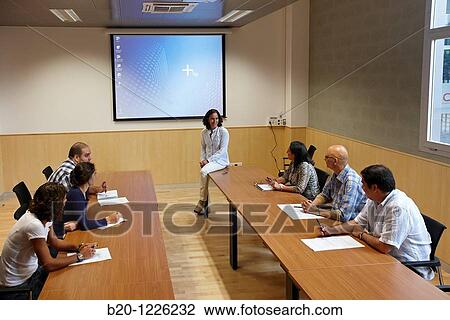 Stock Image - Meeting room, Materials Physics Center. Fotosearch